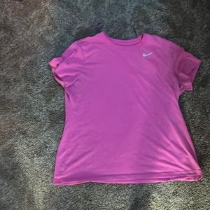Pink Nike workout shirt